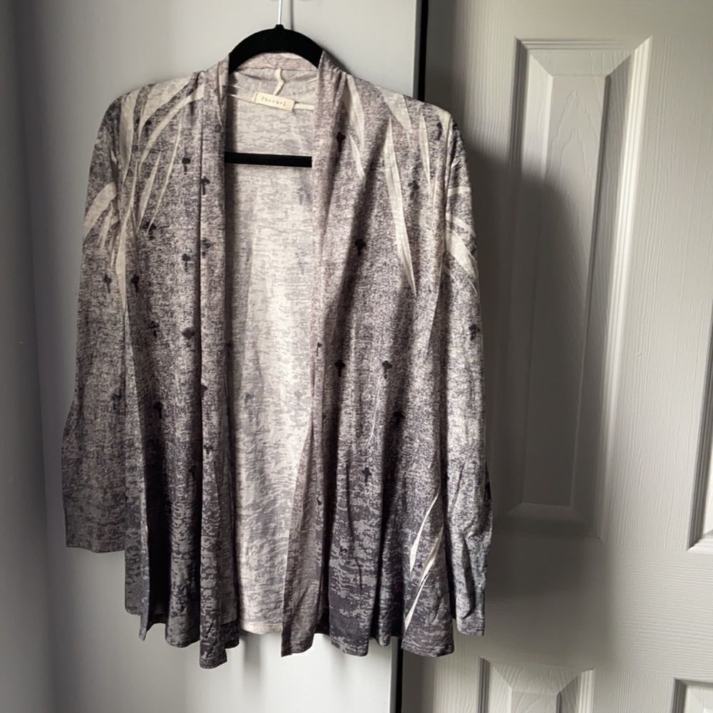 Phanuel open front ombré heather cross cardigan S